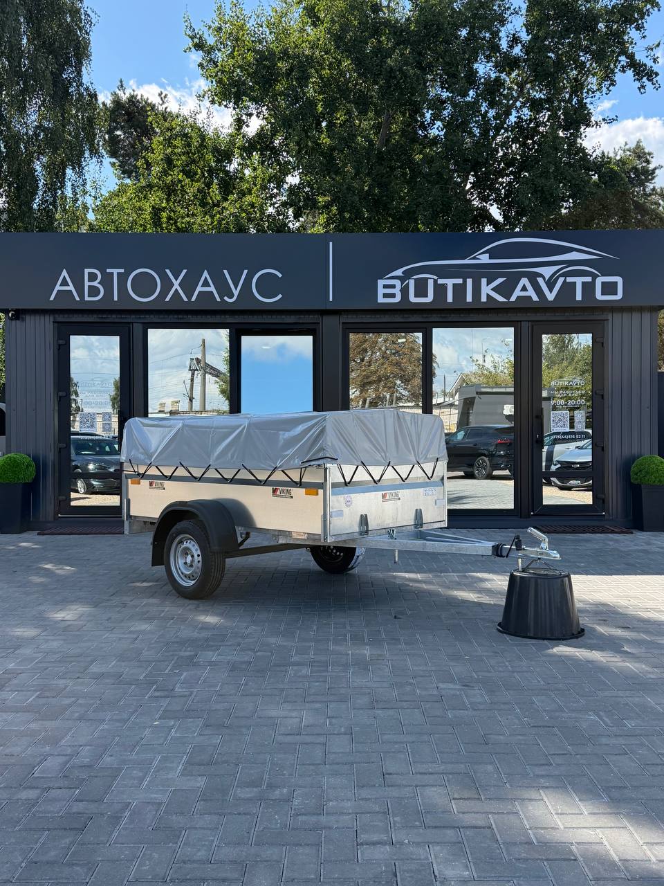Прицеп для автомобиля Викинг 1222 Light Pro New борт 500мм с тентом с каркасом 300мм
