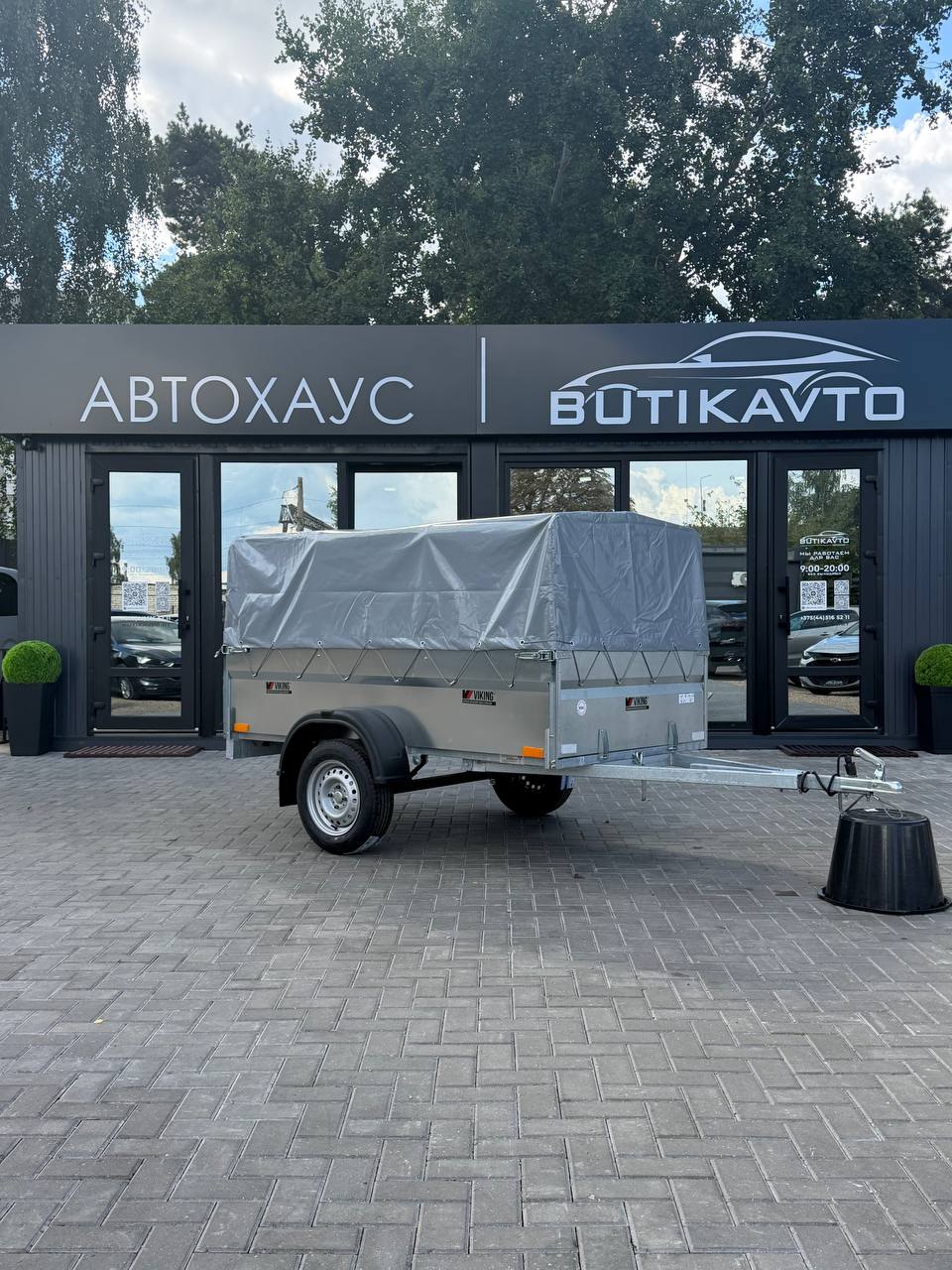 Прицеп для автомобиля Викинг 1222 Light Pro New борт 500мм с тентом с каркасом 600мм
