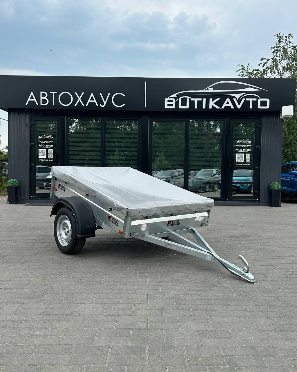 Прицеп для автомобиля Викинг 1217 Light Pro борт 290 мм полог из тентового материала (высота 50 мм)